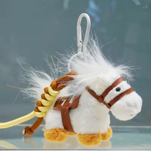 Llavero de Peluche con Forma de Caballo Pequeño, Colgante para Bolsa, 14 cm, Relleno de Algodón PP, en Varios Colores, para Niñas y Niños, Regalo Festivo - Product Image 3