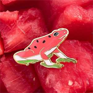 Mode Custom <span class=keywords><strong>Gold</strong></span> Metal Crafts Hersteller verschiedene süße Frucht <span class=keywords><strong>Kiwi</strong></span> Green Frog Pins benutzer definierte weiche Emaille Tier Pin Abzeichen - Product Image 4