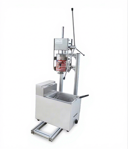 Maquinas De Para <span class=keywords><strong>Hacer</strong></span> 3L Hopper Churros Maker Churos Remplissage Semi Automatique Équipement De Remplissage Friteuse Avec 6L Gaz - Product Image 1