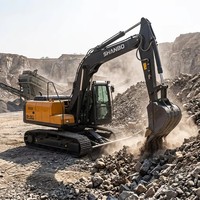 Mini-excavatrice sur chenilles de 9 tonnes, norme EPA Euro V, hydraulique, Yanmar, directement de l'usine, pour la construction, les travaux de terrassement, l'exploitation minière, garantie