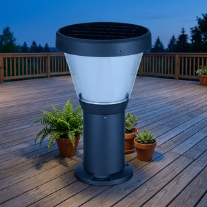 Lampe solaire pour pelouse, hauteur personnalisable, économie d'énergie, 10W, IP65, aluminium, jardin, cour, villa - Product Image 3