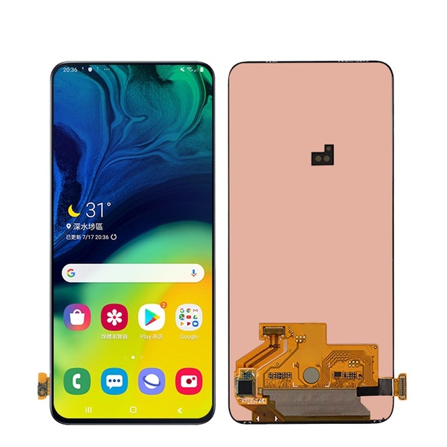 Wholesale for samsung for galaxy A80 Display Panel With Frame Digitizer for samsung a 80 Lcd Touch Screen Replacement