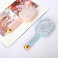 Peigne à cheveux Macaron 2026, volumateur pour le dessus de la tête, en plastique, avec coussin d'air massant, élégant, avec grattoir de nettoyage, confortable pour la maison