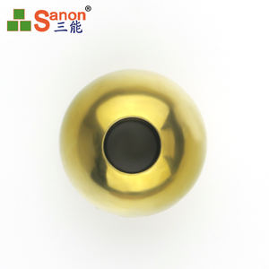 Boule creuse dorée en acier inoxydable AISI 304/316 pour la décoration de balustrades en acier inoxydable - Product Image 3