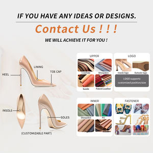 Produttore di lusso moda personalizzata tacco quadrato da donna in vera pelle impermeabile lucido scarpe eleganti nero blu single per le donne - Product Image 5