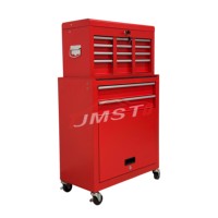 Coffre portable certifié CE Boîte à outils roulante 8 tiroirs Armoire métallique OEM Solution de stockage d'outils personnalisable à chaud