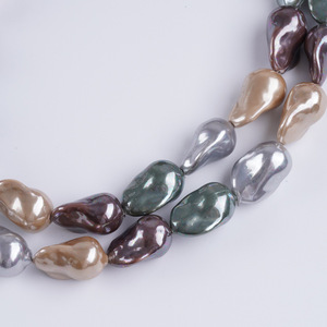 Perlas de Concha de Color Mixto de 10-18 mm con Orificio Recto Estilo Barroco, Suministro Directo del Fabricante, Material Semiterminado para Joyería DIY - Product Image 5