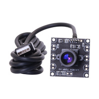 Sensor CMOS de 30 grados de 8mm, 30fps, 720P, 1054 UVC, Plug Play, enfoque Manual, Mini módulo de cámara USB, módulo de cámara CMOS de 30 grados de 8mm