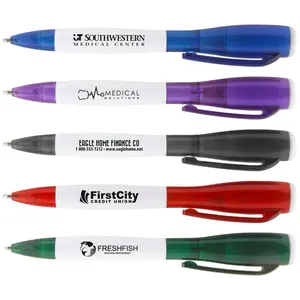 REGINFIELD High Quality Creative Stationery New Strange With Led Focus Flashlight Multi-Purpose Ballpoint Pens