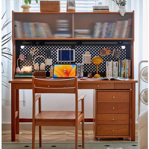 Wooden <strong>Desk</strong> Storage Rack Integrated Shelving <strong>Unit</strong> for Desktop &amp; Bookshelf - Product Image 4