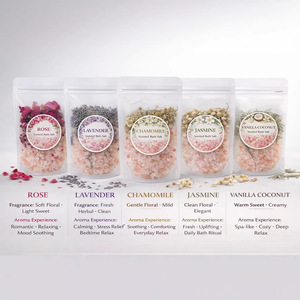 <span class=keywords><strong>Sel</strong></span> de bain aux fleurs séchées naturelles pour un spa de luxe à domicile, apaisant pour la peau, soulagement du stress, vente en <span class=keywords><strong>gros</strong></span>, étiquette privée, emballage personnalisé - Product Image 2