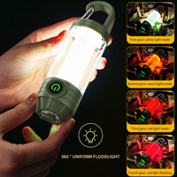 Lampes frontales LED rechargeables USB à détecteur de mouvement et kit d'éclairage d'urgence multifonctionnel pour camping, coupures de courant et inspection domestique