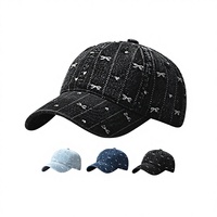 Casquettes de baseball OEM vintage en coton éponge avec logo brodé personnalisé, vente en gros, mode sportive, 6 panneaux, style urbain, visière incurvée réglable