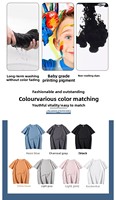 T-shirt décontracté pour homme en coton 100% coupe oversize, motif peint à la main, col rond, impression de logo personnalisé, sublimation, vente chaude