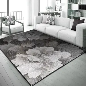Wholesale New Design Modern Area 3d Carpet Fluffy Satin Resistant Carpets & rugs Living Room Big Size
