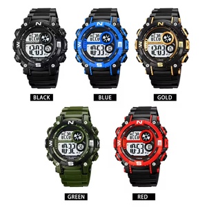 2024 Men's Fashion Analog-<b>Digital</b> Sports Watch Waterproof Silicone Plastic Dual Time Alarm <b>Clock</b> Luminous Stop Watch Feature - Product Image 2
