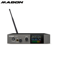 Système de monitoring intra-auriculaire sans fil stéréo à puce numérique Madon, série OK-882TX, émetteur de bureau avec récepteur BODY-PACK OK-368R