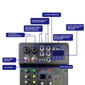 Konsol Digital Mixer Audio Profesional dengan Harga Rendah untuk Perekaman Studio