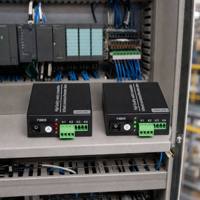 Konverter Serat Optik Kontak Kering Unidirectional 2 Kanal Grosir SC Single Mode Single Fiber 20km untuk Alarm Detektor
