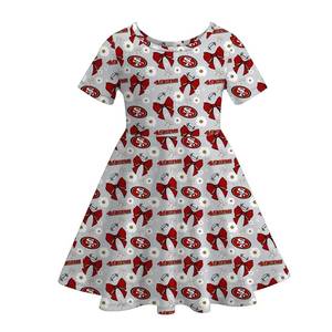 All'ingrosso Pre-ordine blu <span class=keywords><strong>Go</strong></span> Team di calcio vestito da allegria per bambini o collo collo dolce stile di latte di seta per le ragazze - Product Image 4