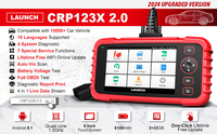 Herramienta de Diagnóstico Launch Creader Crp123x 2.0 Crp123e Crp123 X Lector de Códigos Obd2 Escáner para Todos los Coches