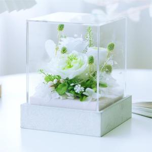 Arrangement <span class=keywords><strong>de</strong></span> fleurs éternelles Austin <span class=keywords><strong>Rose</strong></span> dans une boîte en acrylique, composition <span class=keywords><strong>florale</strong></span> mixte, <span class=keywords><strong>rose</strong></span> éternelle, hortensia, décoration d'intérieur, cadeau <span class=keywords><strong>de</strong></span> mariage - Product Image 6