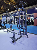 Equipo de gimnasio comercial para culturismo y entrenamiento de fuerza: Estación de dominadas y press de banca con carga de pin, tipo Multi-Jungle Assist