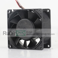 Ventilateur de refroidissement à courant continu 5V 24V 48V DC12V 1.60A AC EC 8038 80X80X38MM 8CM à haut débit d'air, 4 fils, 08038RA-12Q-GU, pour vente en gros
