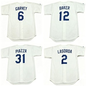 Maillot de baseball rétro cousu 1960-1993 FERNANDO VALENZUELA MIKE PIAZZA KIRK GIBSON RON CEY ERIC DAVIS pour adultes et juniors S-5XL - Product Image 1
