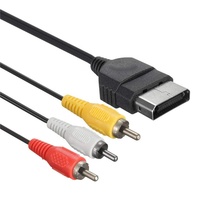 6FT 1.8m AV 3 RCA kabel TV Audio Video kabel komposit untuk Xbox asli konsol klasik