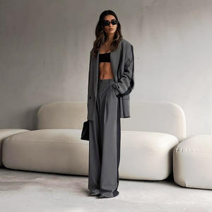 Enyami setelan baju wanita lengan panjang, setelan baju wanita perca, jaket celana panjang, Blazer lengan panjang, pakaian kantor, setelan wanita elegan, perca, 2 potong - Product Image 3