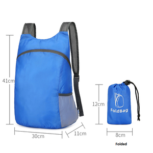 <span class=keywords><strong>Sac</strong></span> <span class=keywords><strong>à</strong></span> <span class=keywords><strong>dos</strong></span> de voyage pliable en polyester imperméable ultraléger pour activités de plein air, avec fermeture éclair et design arqué, promotionnel, fabriqué en Chine - Product Image 4