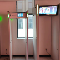 Escáner Corporal 2 en 1, Detector de Metales, Máquina de Control de Seguridad AFC, Reconocimiento Facial, Protección de Seguridad