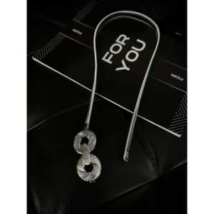 Cinturón de tela informal con hebilla en espiral de acero para mujer Fiori - Product Image 3