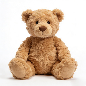 Orsacchiotti di Peluche Personalizzati, Giocattoli Imbottiti Marrone Scuro, <span class=keywords><strong>Orso</strong></span> di Peluche <span class=keywords><strong>Seduto</strong></span> Personalizzabile, Giocattoli Morbidi e Pelosi, Orsacchiotto - Product Image 1