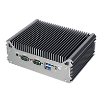 MINIBOX-B12-L2 Fanless Industrial Control IPC Intel Generasi ke-5-8 Core I3/i5/i7 Dual LAN DDR4 Mini PC Khusus untuk Edge Computing