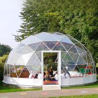 Tente Dôme Transparente Sphérique en PVC Moderne Quatre Saisons Hautement Imperméable à Une Chambre avec Structure en Acier Galvanisé à Chaud pour le Camping