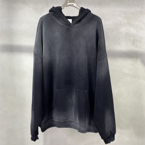 OEM de Alta Calidad, Vintage, Efecto Desgastado por el Sol, Oversize, 380 g/m², Felpa Francesa, Invierno, 100% Algodón, Serigrafía Personalizada, Lavado Monkey - Product Image 1