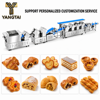 Ligne de production industrielle automatique de pâte feuilletée, machine à étaler la pâte laminée multi-produits, machine à faire des croissants et des pâtisseries danoises