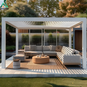 एंसेम रिट्रेटेबल एल्यूमीनियम परगोला आउटडोर 4x6 मीटर वाटरप्रूफ एलईडी छत पिछवाड़े और छत के लिए - Product Image 6