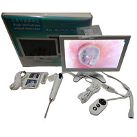 Microscope numérique USB HD avec écran, outil de nettoyage d'endoscope, lumières, dispositif de nettoyage d'oreilles