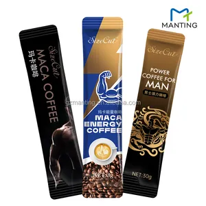 Herbal Supplement Aphrodisiac X Power Maca Coffee Tongkat Ali Maca Coffee For Man Energy Black Instant Coffee