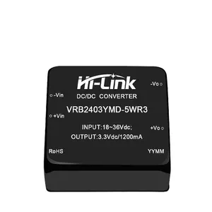 VRB24xxYMD-5WR3 DC 18 ~ 36VDC, modul catu daya terisolasi Hi-Link 5W 3.3V/5V/9V/12V/15V/24V