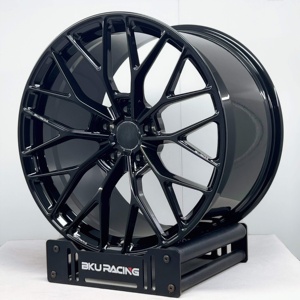 Jantes forgées BZY 5x120.65 19 20 21 pouces en alliage noir forgé pour <span class=keywords><strong>Chevrolet</strong></span> <span class=keywords><strong>Corvette</strong></span> C4 C5 C6 <span class=keywords><strong>C7</strong></span> C8 ZR1 - Product Image 5