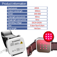 Montre laser à 9 trous, longueur d'onde 650 nm, pour favoriser la circulation sanguine, traitement de l'hypertension, appareil médical