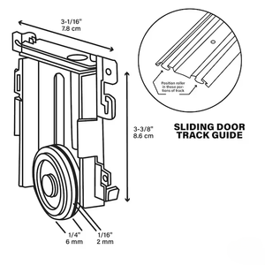 Hệ thống cửa trượt tủ quần áo nhẹ, êm, không gây tiếng ồn, được chứng nhận CE FSC, chắc chắn, bền, làm bằng kim loại sắt. - Product Image 2