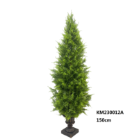 Arbre de cyprès artificiel de 120/150/180 cm, faux bonsaï, plantes en plastique pour la décoration intérieure