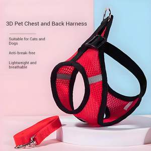 Arnés ligero para perros con chaleco reflectante transpirable para mascotas sin tirones para perros pequeños (5-8Lb), ajustable y de escape - Product Image 5