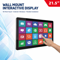KINGONE Panel de Pantalla Interactiva de 21.5, 32, 43 y 55 Pulgadas, Montable en Pared, PC Todo en Uno, Pantalla Táctil para Centro Comercial