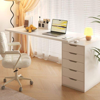 Bureau d'ordinateur moderne et simple avec tiroirs, table de travail pliable pour la formation – Offre spéciale